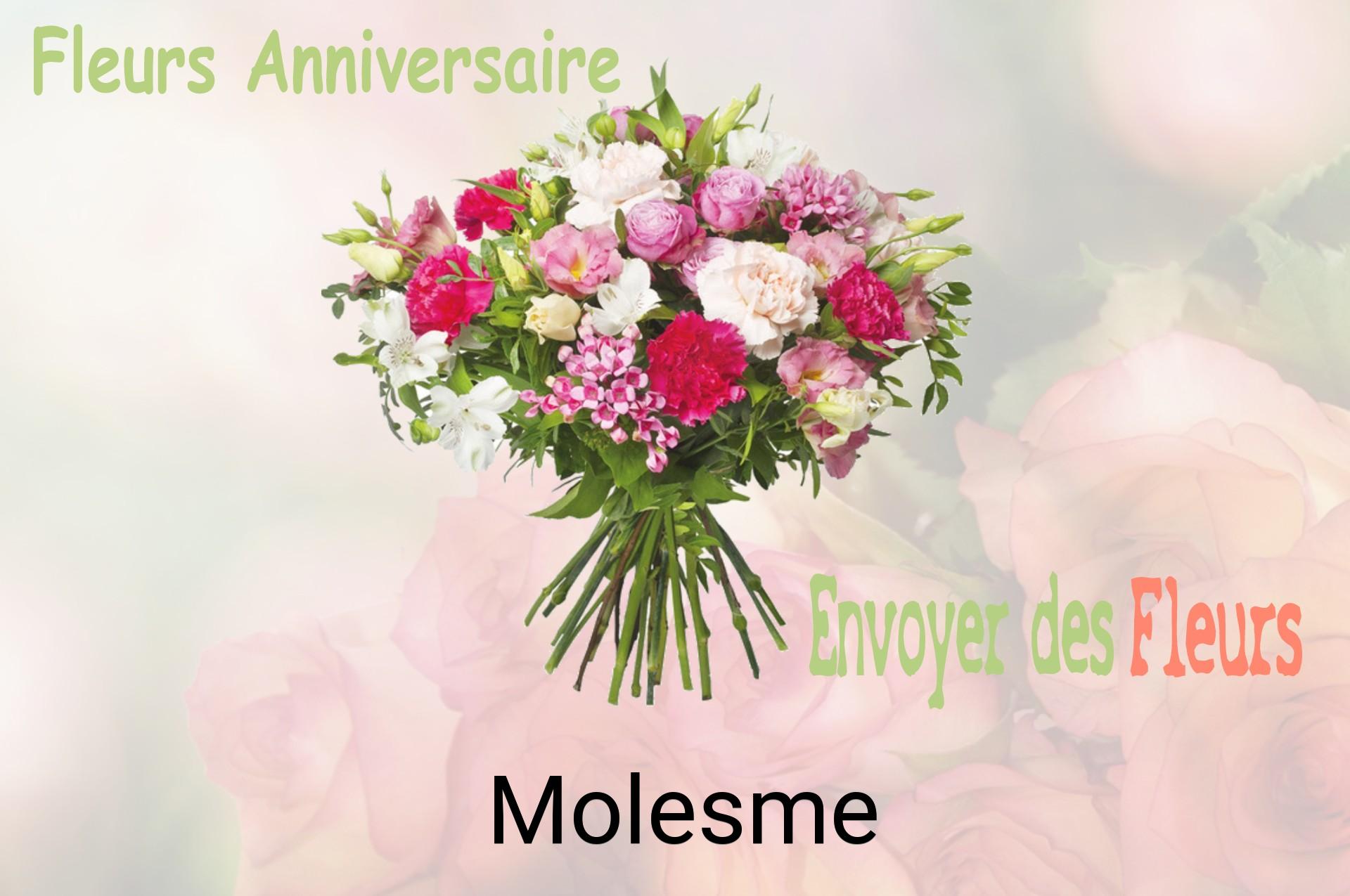 Bouquet de fleurs d’anniversaire livré à Molesme